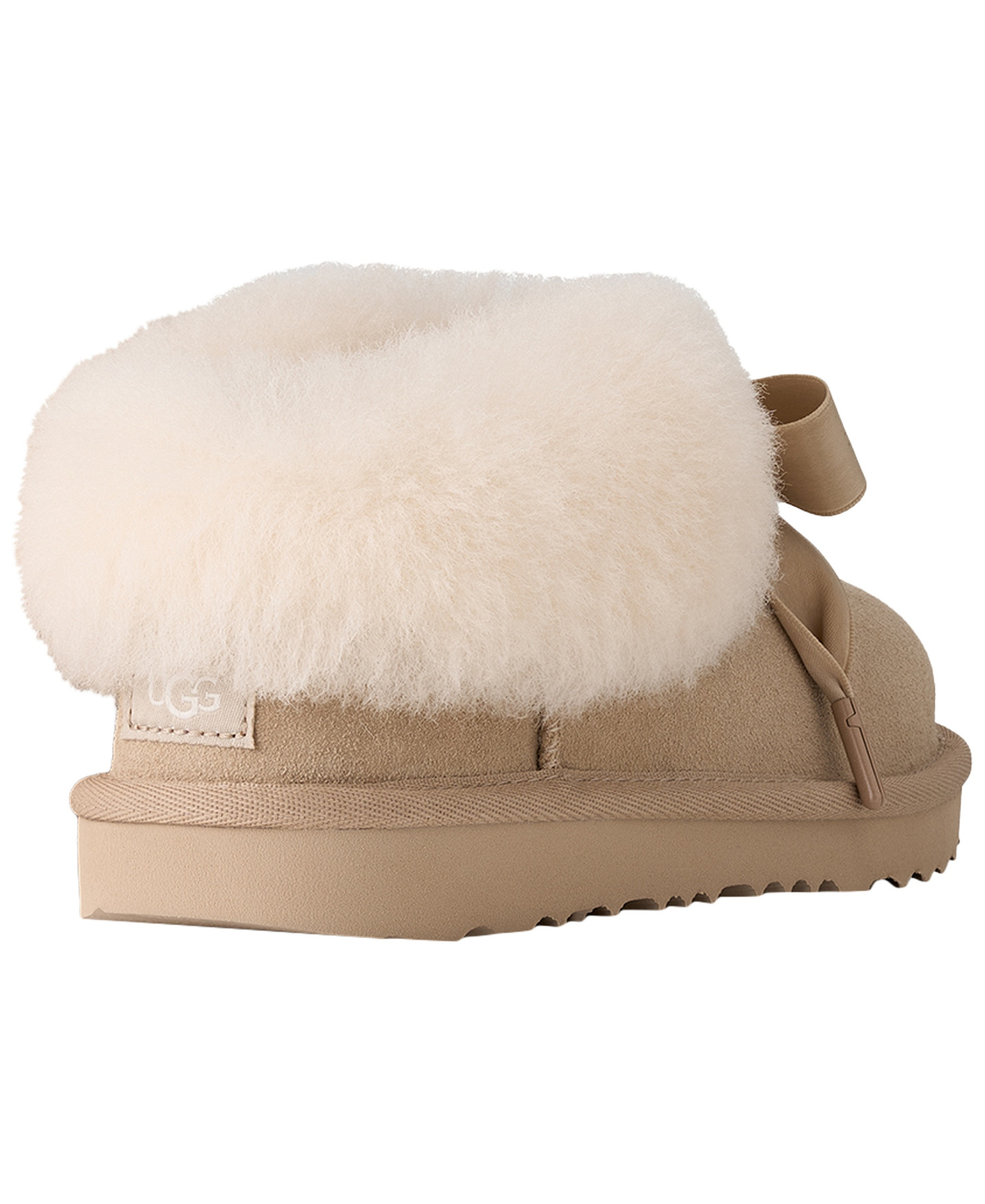 UGG® Kids' Bailey Bow Round Toe Slippers - Sand