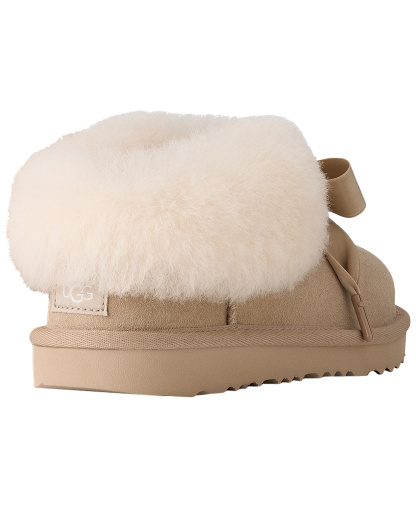 UGG® Kids' Bailey Bow Round Toe Slippers - Sand