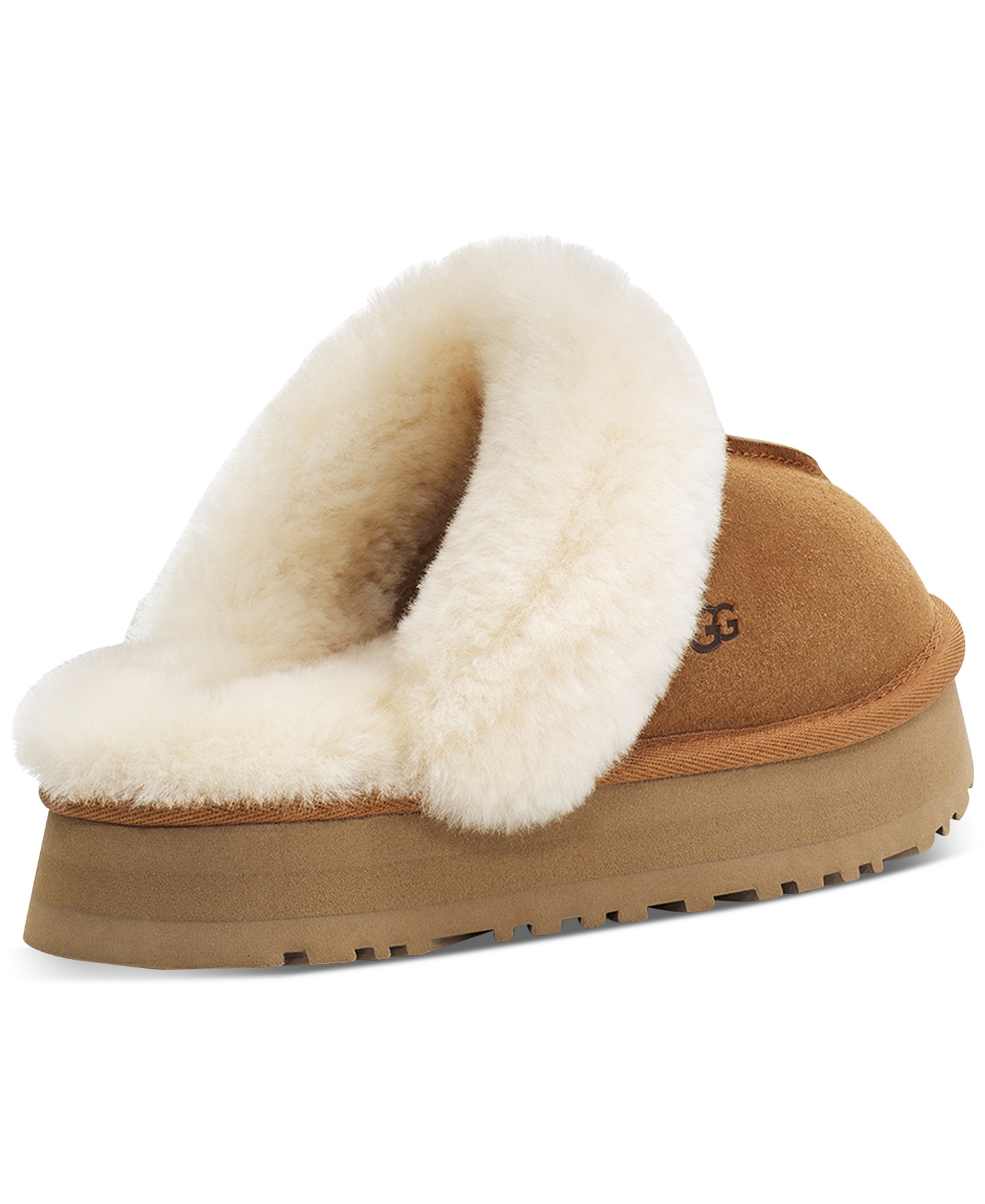 UGG® Women's Disquette Slip-On Clog Slippers - Chestnut