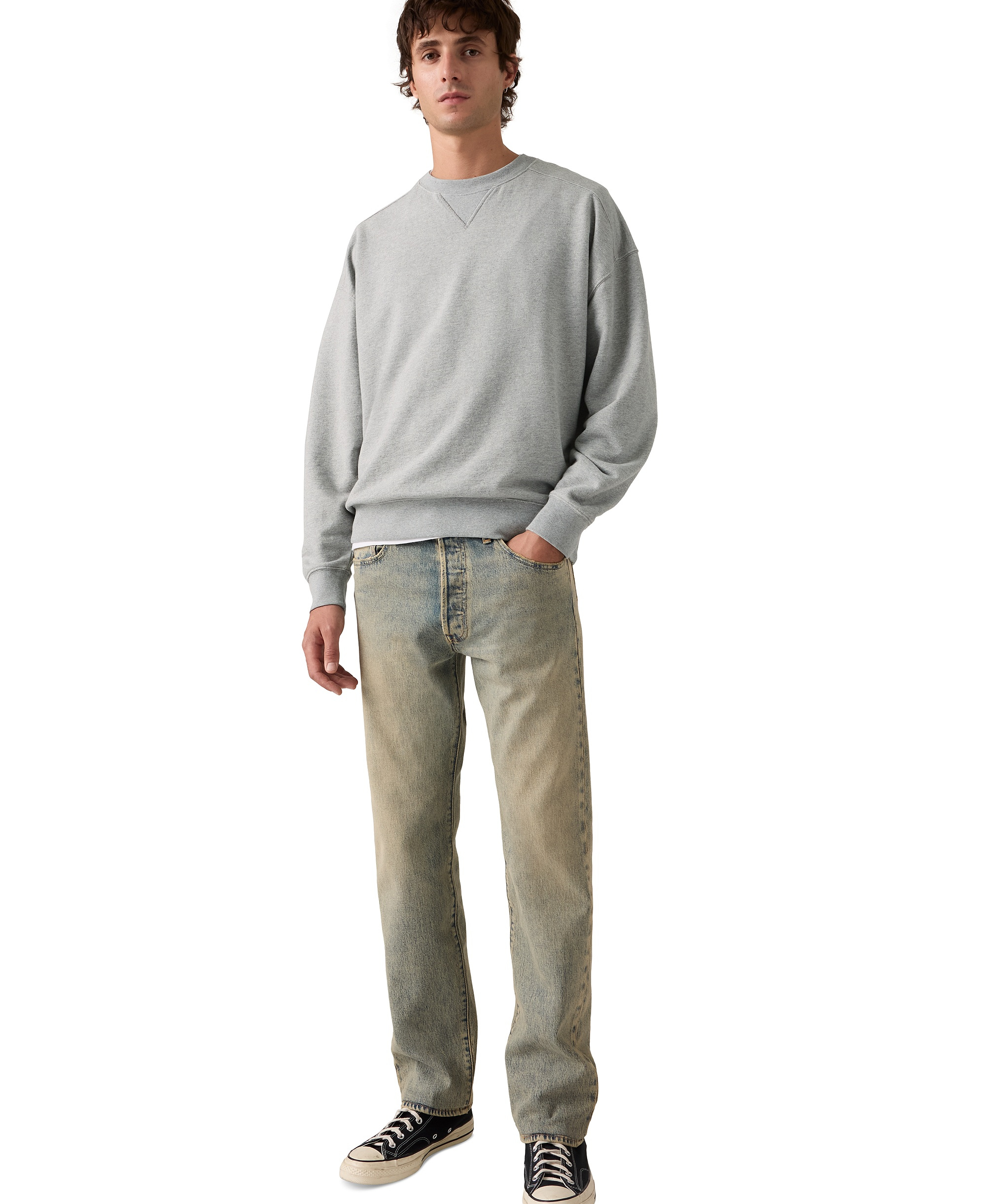 Levi's Men's 501™ Regular-Fit Button Fly Non-Stretch Jeans - Along the Coast