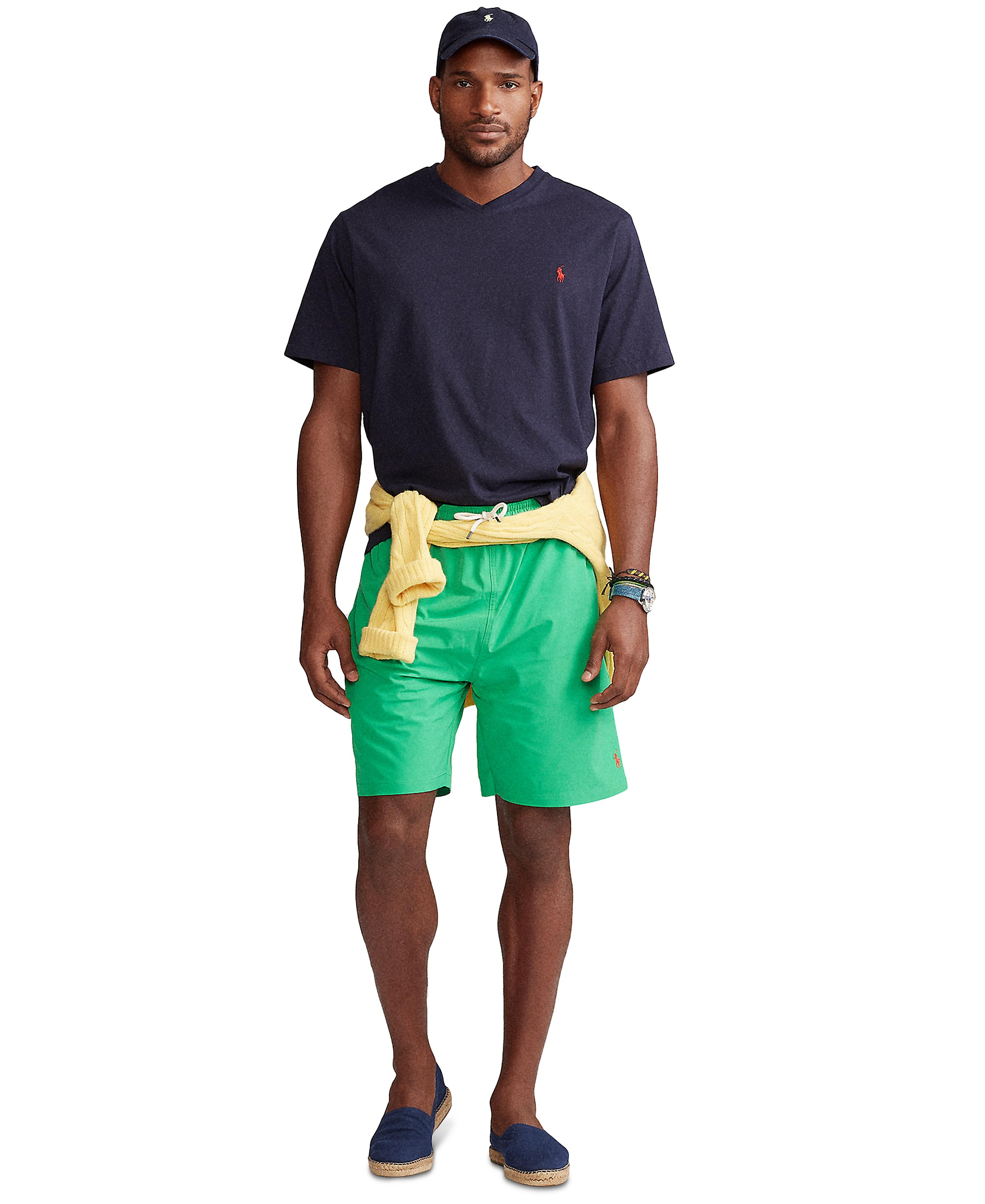Polo Ralph Lauren Men's Big & Tall V-Neck T-Shirt - Ink