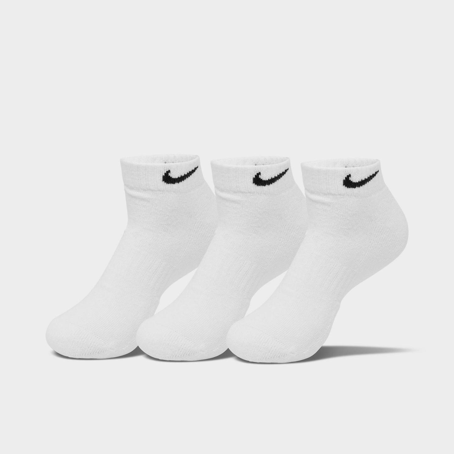 Nike Everyday Cushioned Training Low Socks (3-Pack) - White/Black