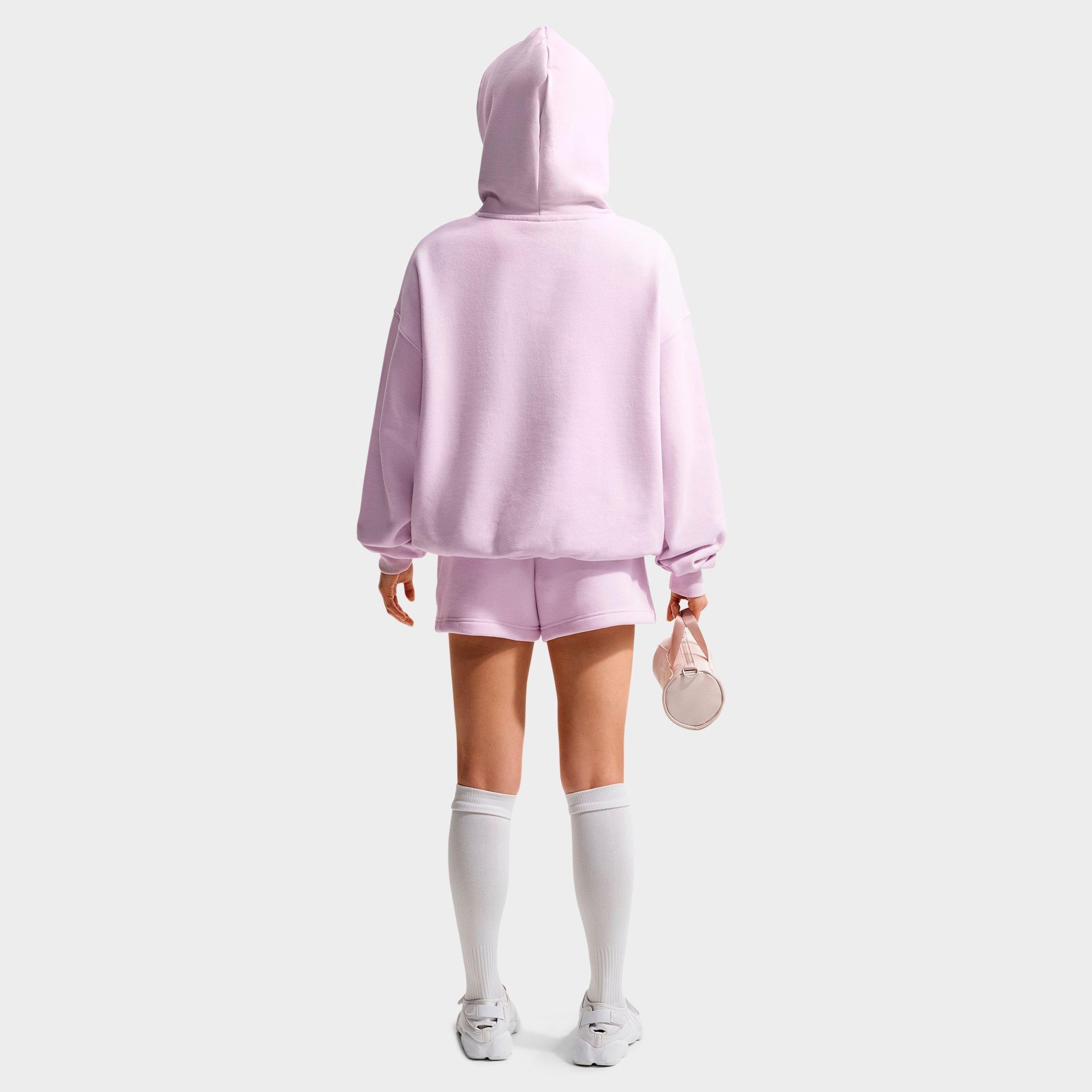 Women's Nithtke Studio Fleece Medium-Weight Camo Oversized Pullover Hoodie - Bleached Lilac/Sail
