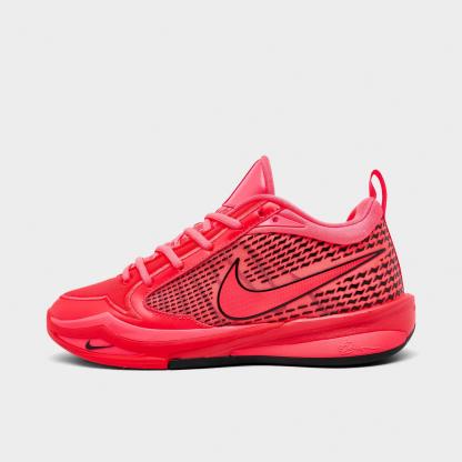 Big Kids' Nithtke Sabrina 4 SE Basketball Shoes - Bright Crimson/Black/Hot Punch/Infrared - Left shoe facing left. Outside of the shoe.