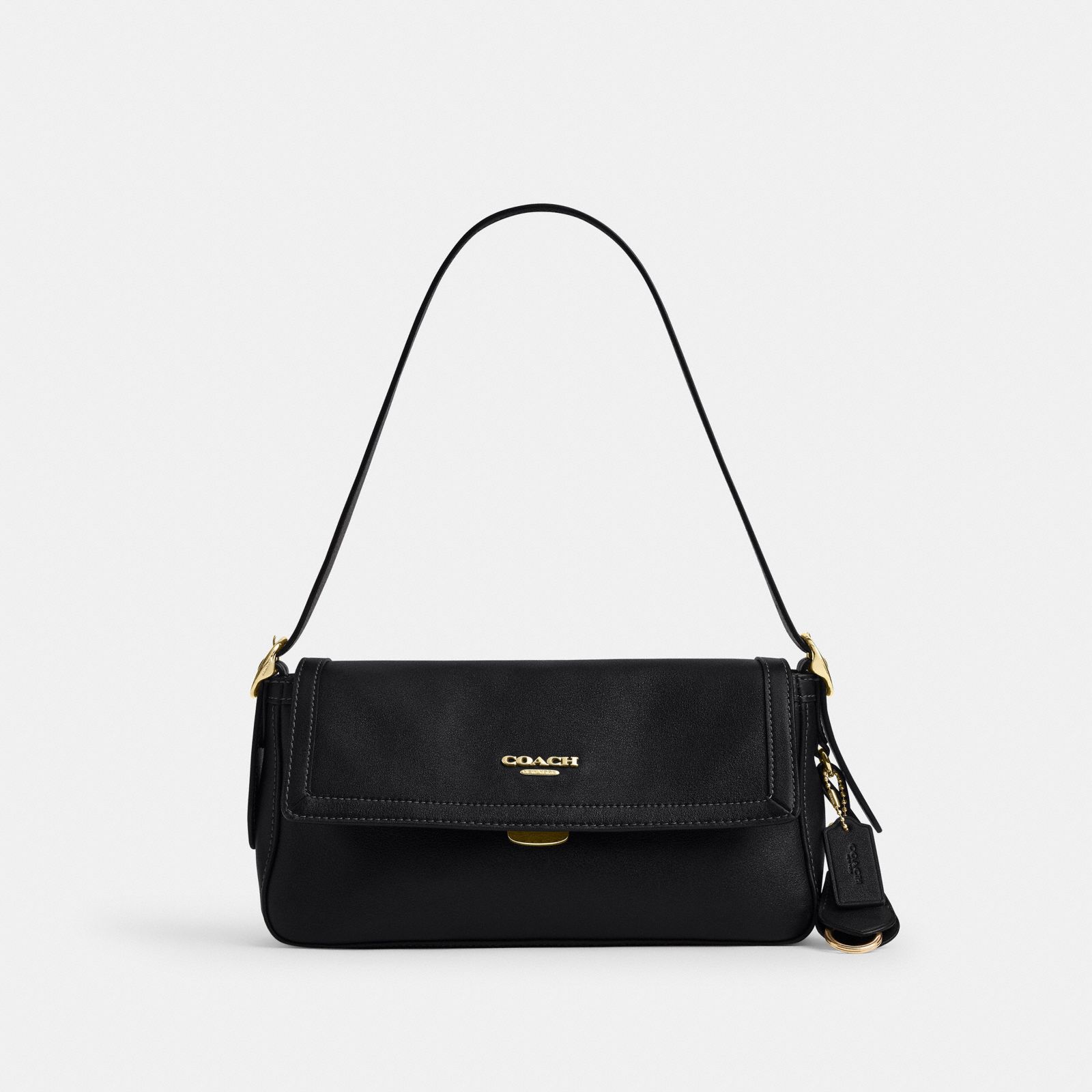 Etta Small Flap Shoulder Bag - Gold/Black