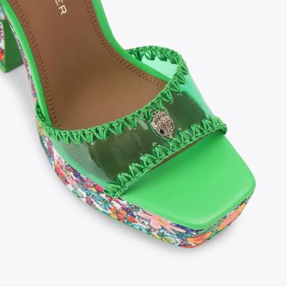 Kurt Geiger London Vinyl Tie Platform Heel - Multi Colored - view 5