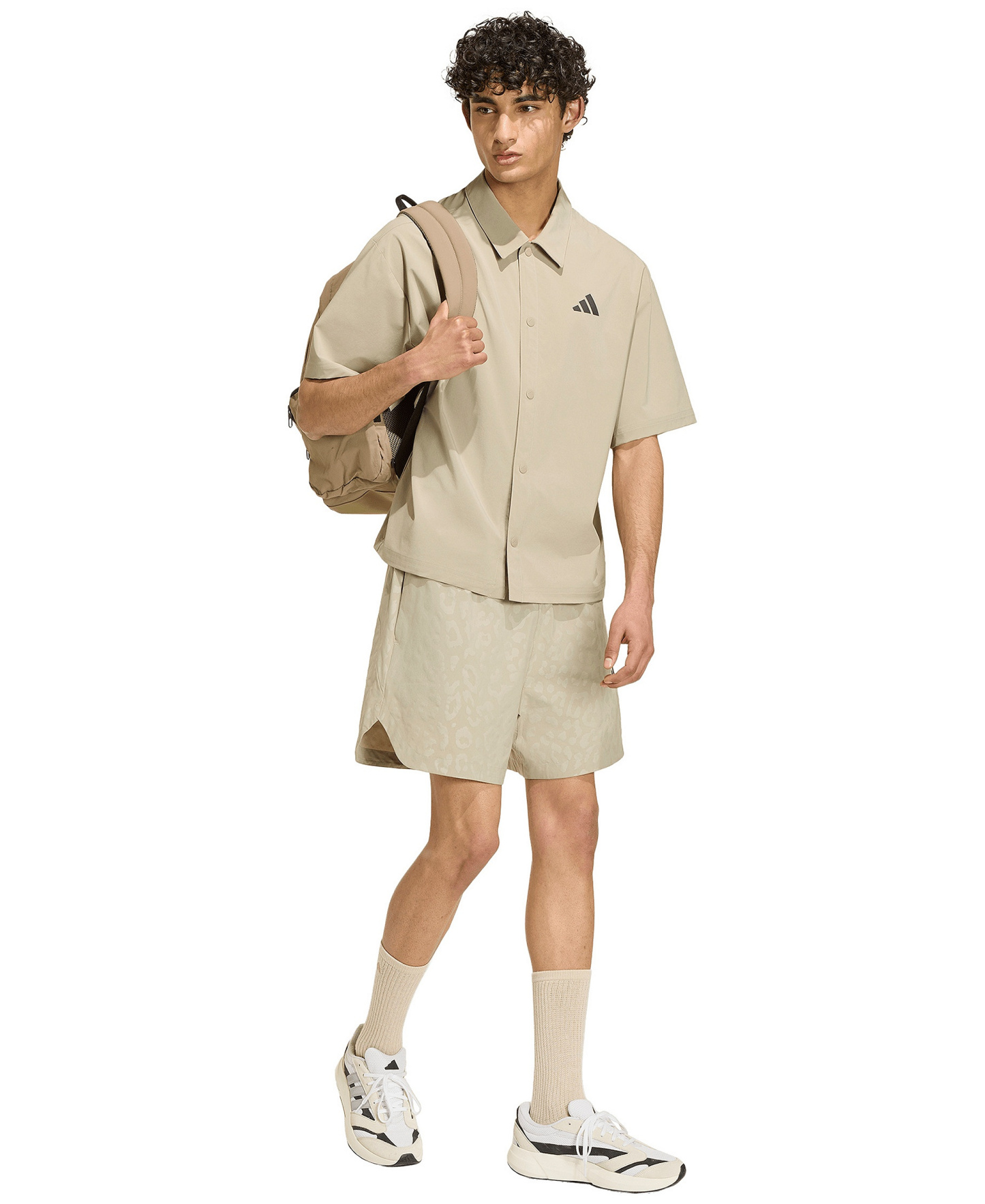 adidas Men's City Tech Leopard Regular-Fit Shorts - Wonder Cargo