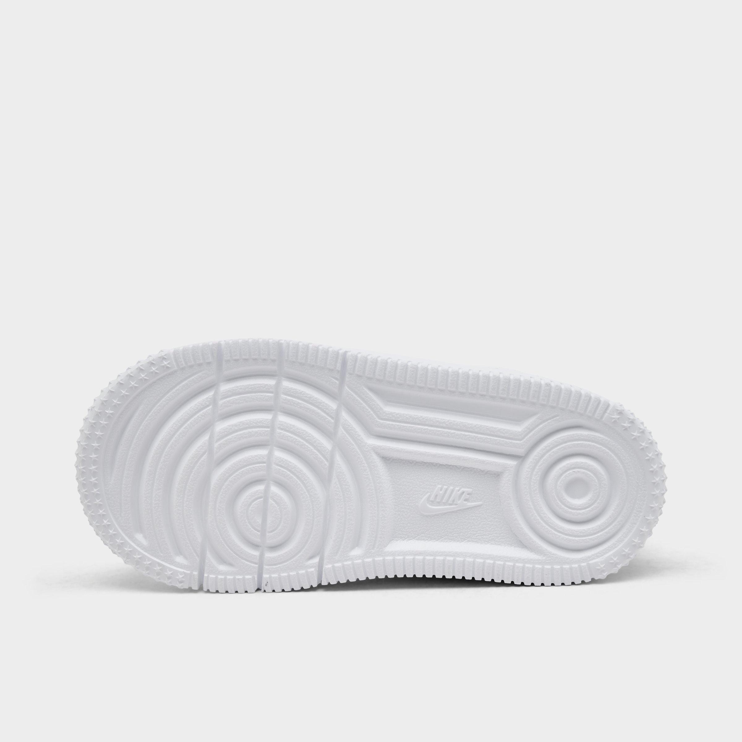 Infant and Kids' Toddler Nithtke Force 1 Low Casual Shoes - Part 1 - White/White/White - Bottom view