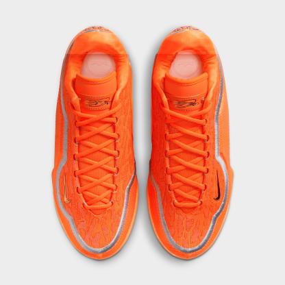Men's Nithtke LeBron 23 Basketball Shoes - Safety Orange/Wolf Grey/Metallic Gold - Top view