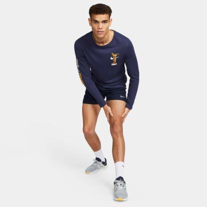Men's Nithtke Dri-FIT Challenger 5" Brief-Lined Training Shorts - Obsidian/Obsidian/Black