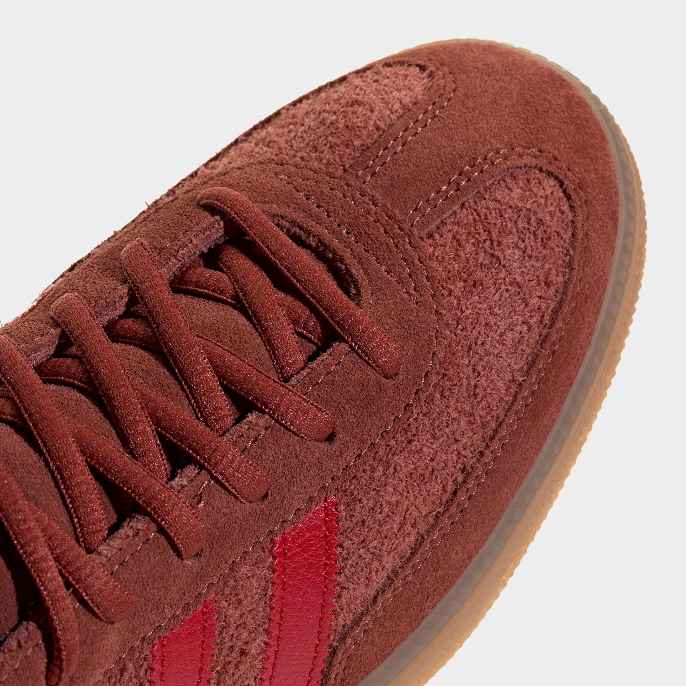 Men's adidas Originals Handball Spezial Casual Shoes - Part 1 - Burnt Sienna/Equipment Red/Gum - Detail shot