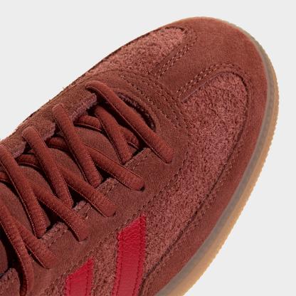Men's adidas Originals Handball Spezial Casual Shoes - Part 1 - Burnt Sienna/Equipment Red/Gum - Detail shot