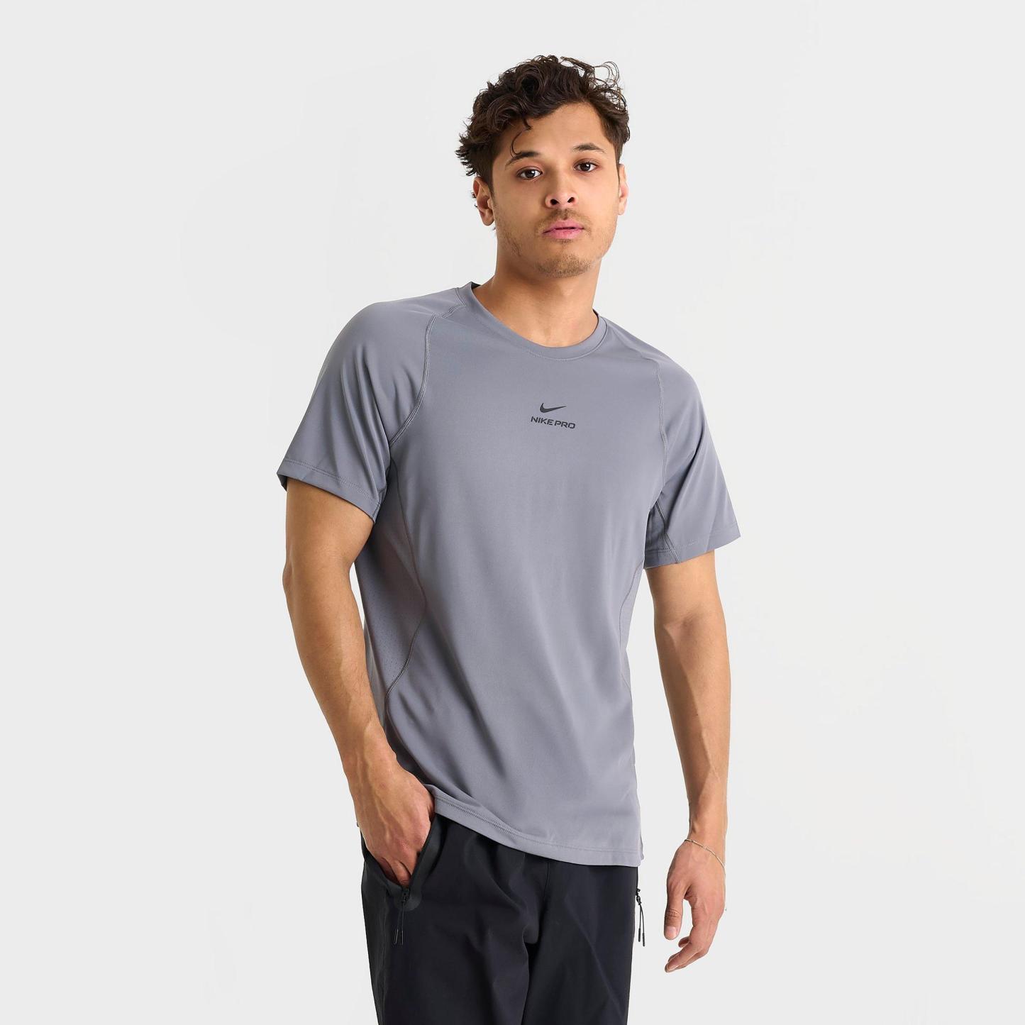 Men's Nithtke Pro Dri-FIT Training Top - Smoke Grey/Black