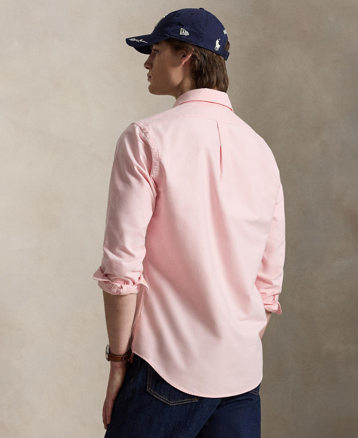 Polo Ralph Lauren Men's Classic-Fit Plaid Brushed Oxford Shirt - Pink
