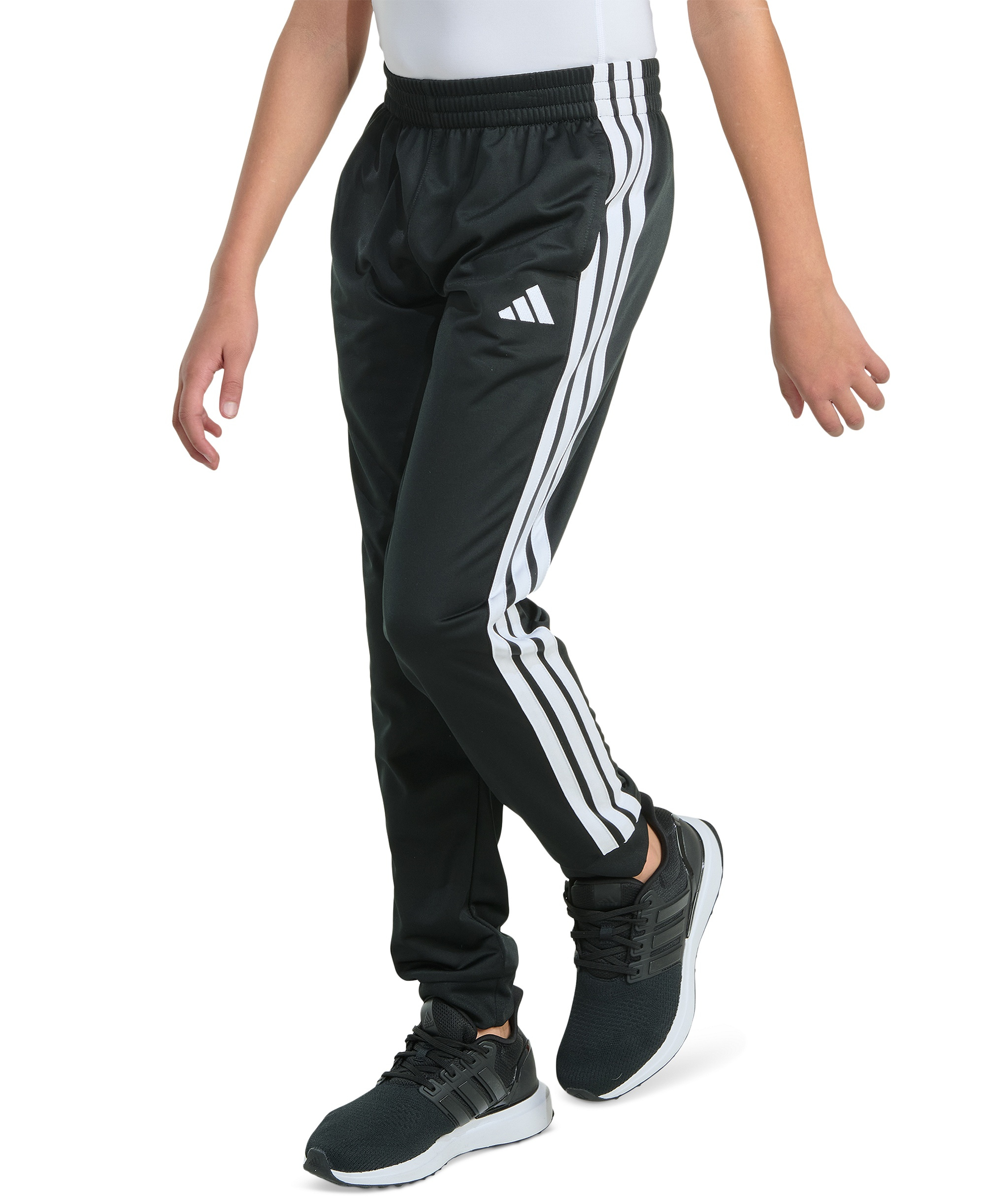 adidas Toddler & Little Boys Elastic-Waistband Essential 3-Stripe Jogger Pants - Black