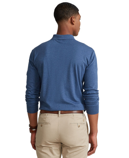 Polo Ralph Lauren Men's Classic-Fit Polo Shirt - Derby Blue Heather