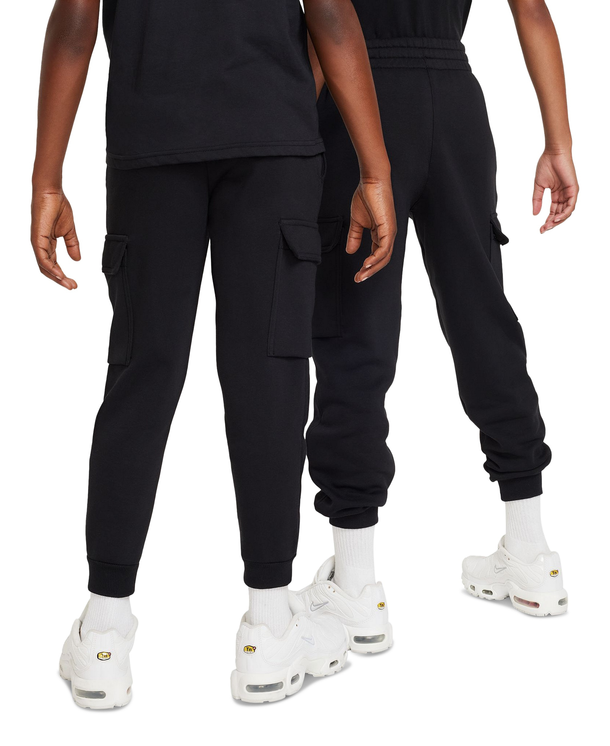 Nike Boys and Girls 8-10 Sportswear Club Fleece Cargo Pants - Black