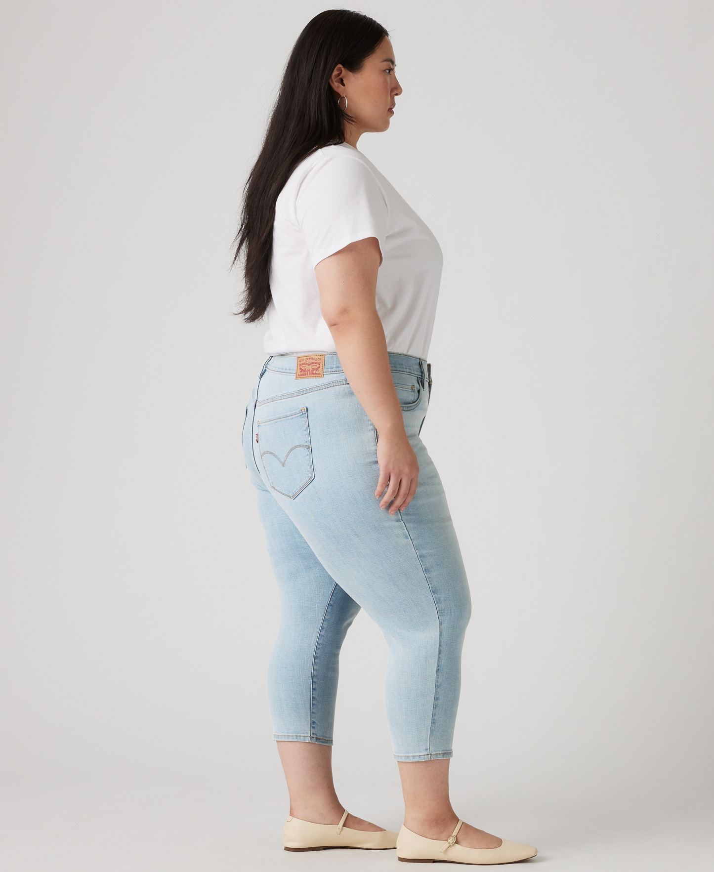 Levi's 311 Shaping Skinny Mid Rise Capri Jeans - Up And Away