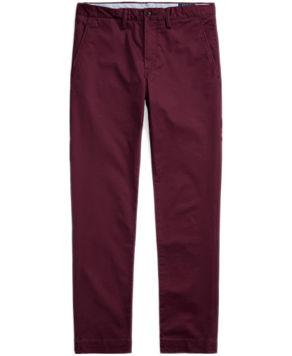 Polo Ralph Lauren Men's Stretch Slim Fit Chino Pants - Rich Ruby