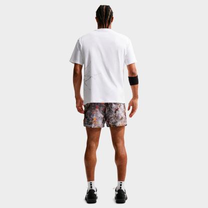 Men's Nithtke Standard Issue Dri-FIT 5" Practice Graphic Print Woven Basketball Shorts - Cement Grey/Pale Ivory