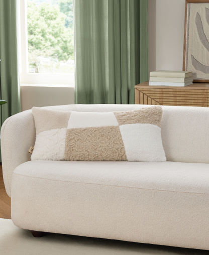 UGG® Sibel Textured Decorative Pillow, 14" x 30" - Cream