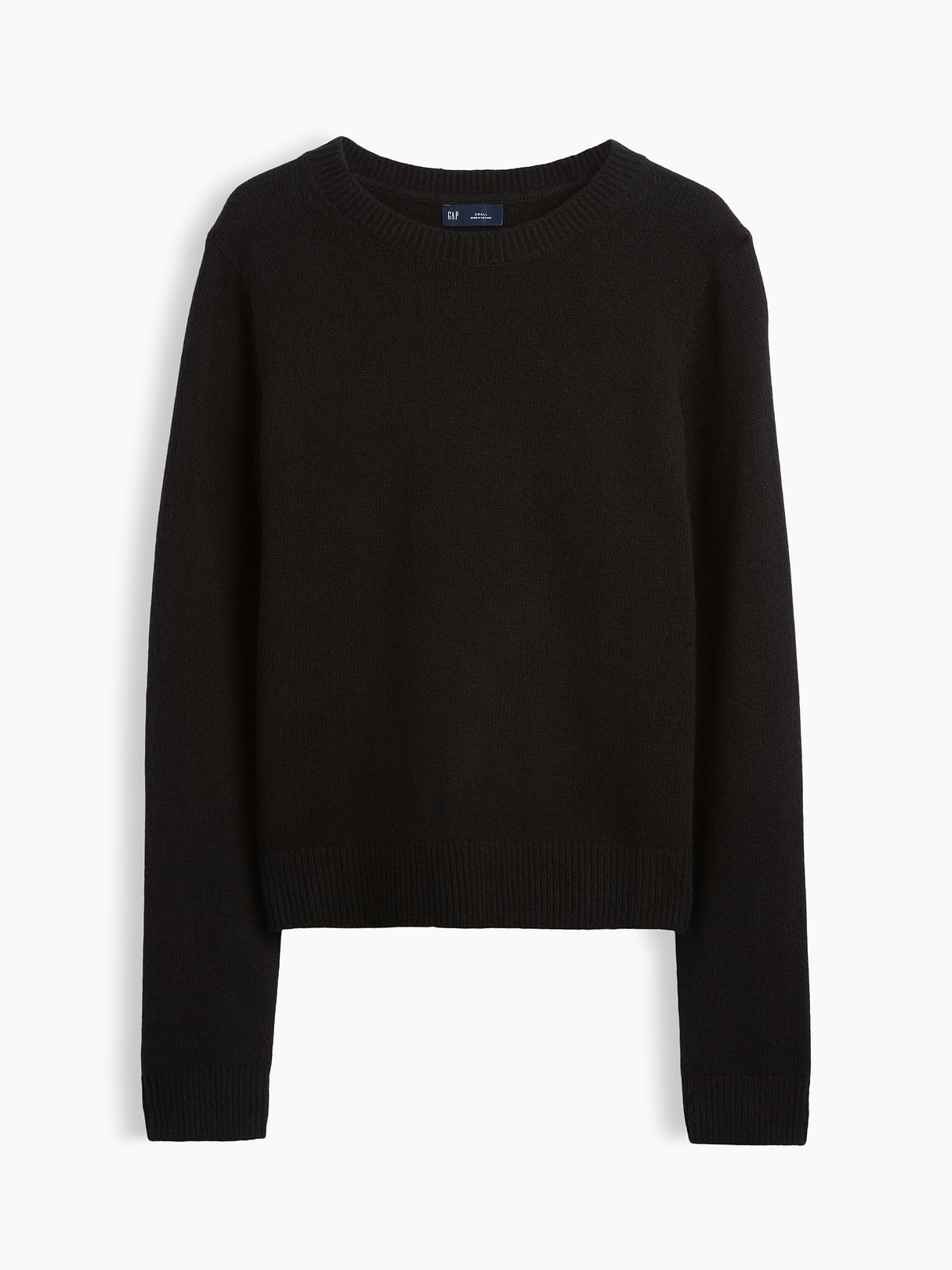 CashSoft Crew Sweater - Black