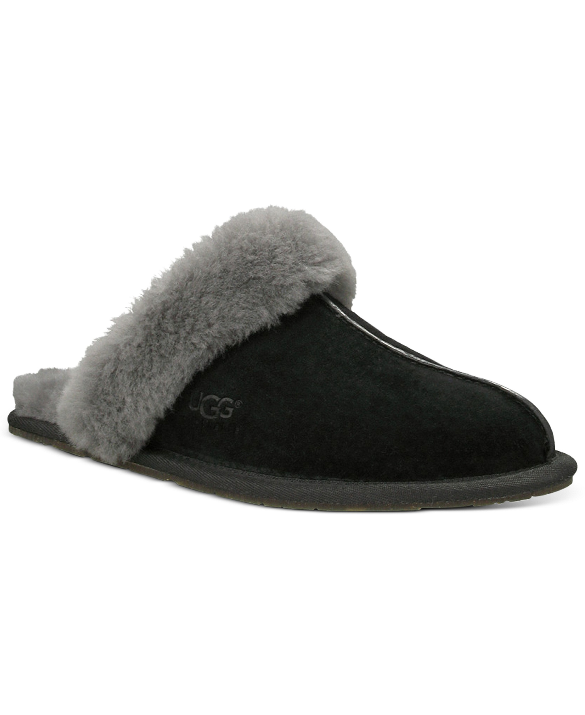 UGG® Women's Scuffette II Slip-On Slippers - Black/Gray