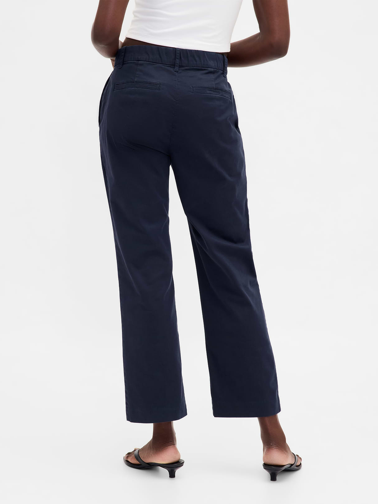 Mid Rise Khakis - Navy blue night