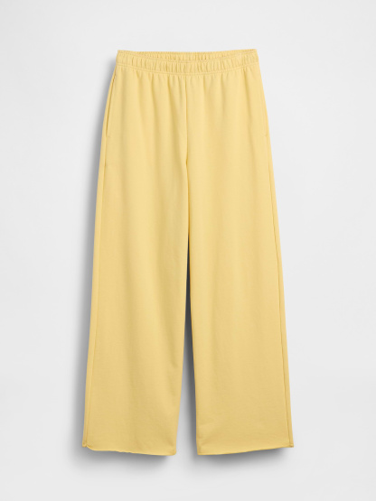 Mid Rise VintageSoft Terry Loose Sweatpants - Havana yellow