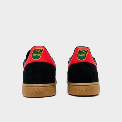 Men's adidas Originals Jamaica FIFA World Cup 2026 Handball Spezial Casual Shoes - Core Black/Pure Ruby/Bold Gold - view 4
