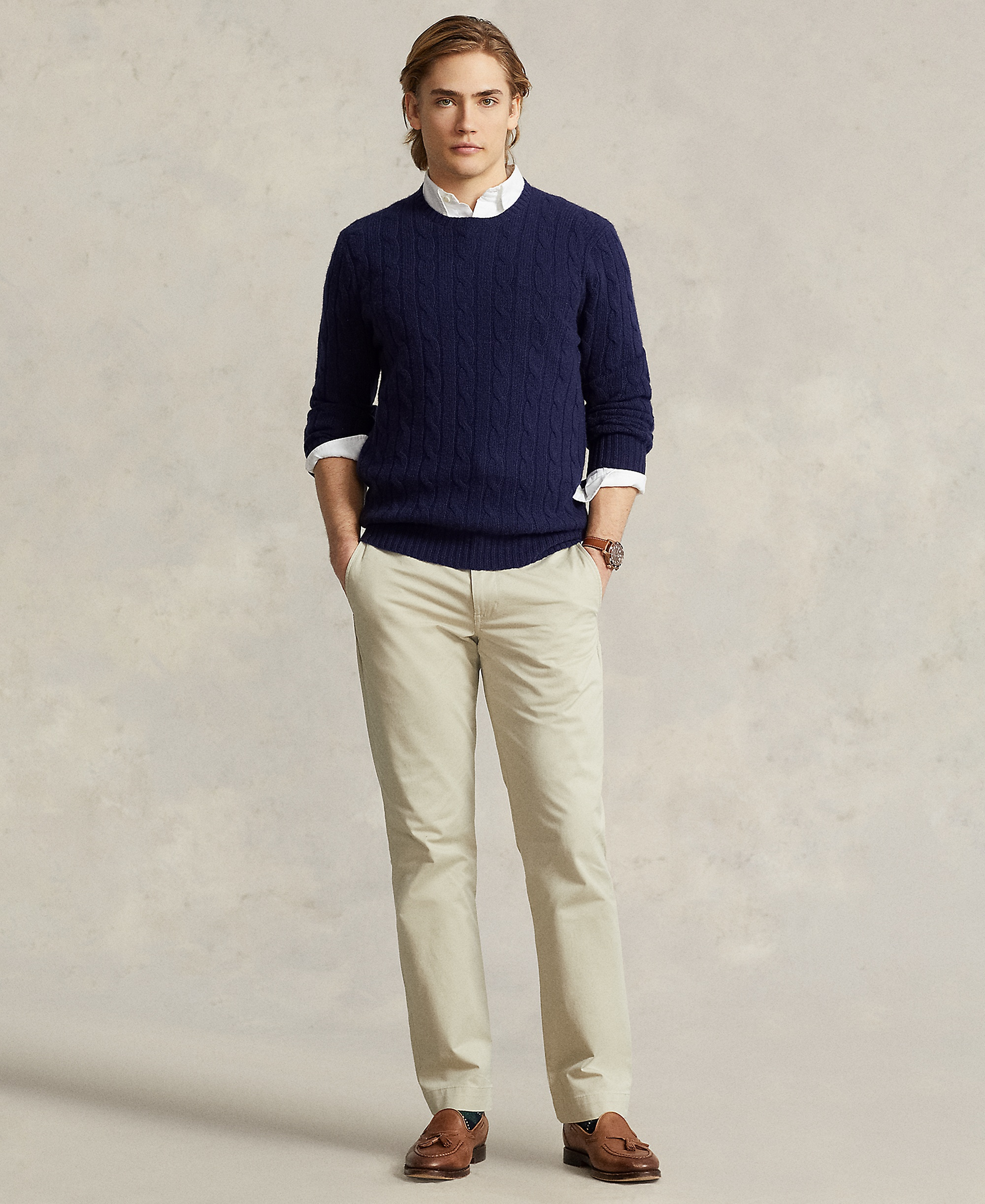 Polo Ralph Lauren Men's Straight-Fit Stretch Chino Pants - Beige