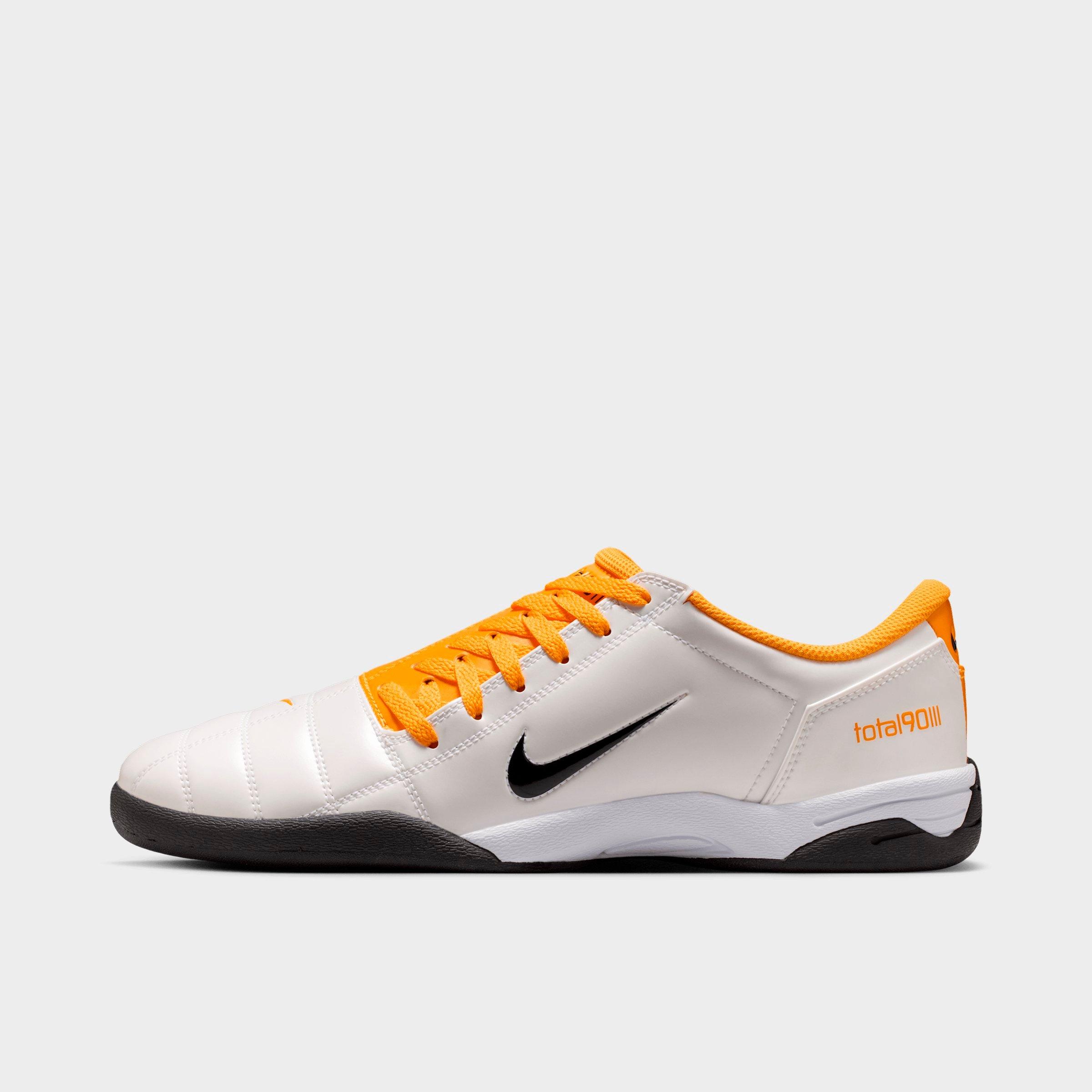 Men's Nithtke Total 90 Casual Shoes - Part 1 - White/University Gold/Black - Left shoe facing left. Outside of the shoe.