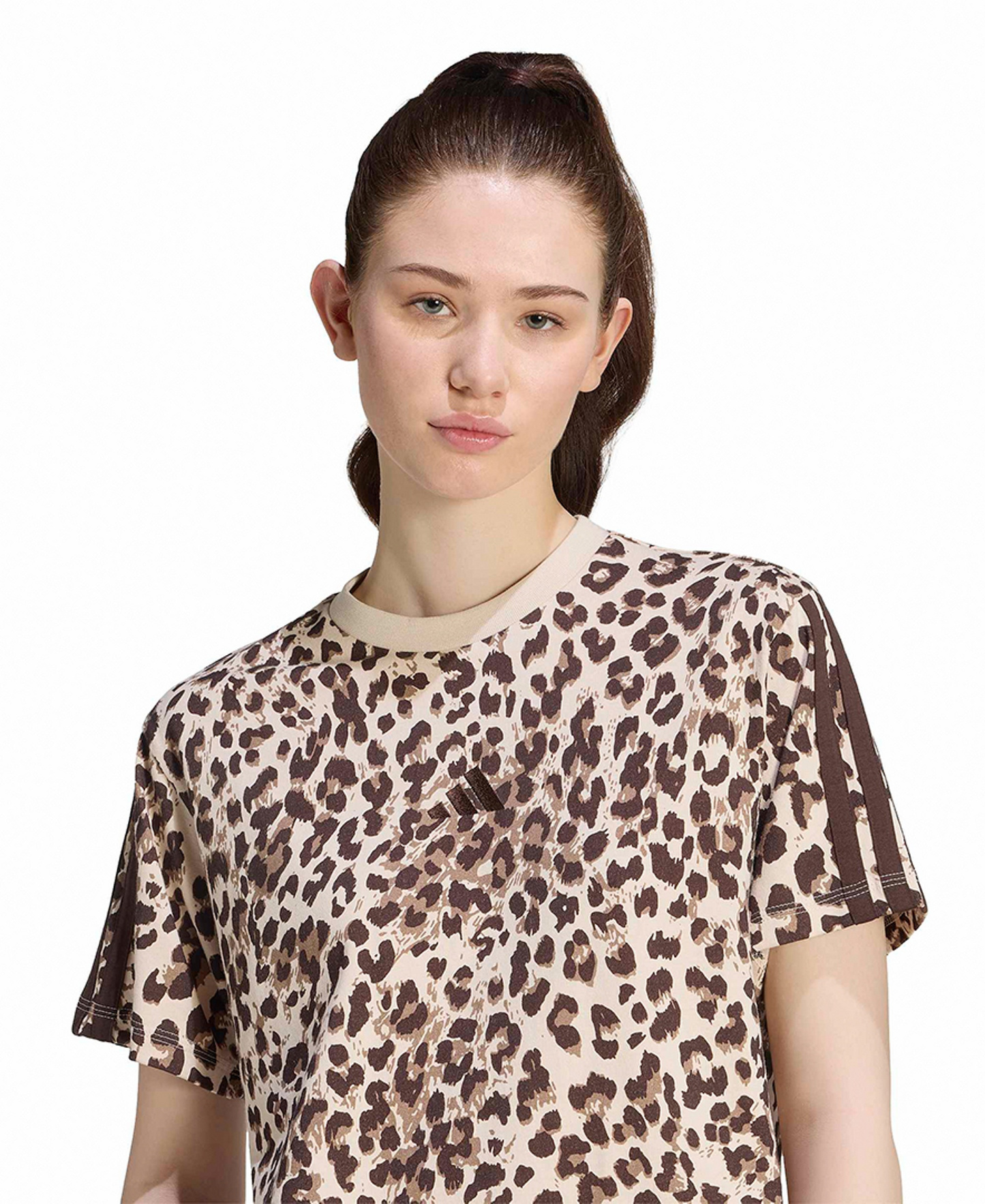 adidas Women's Seasonal Essentials Printed T-Shirt - Multicolor/crystal Linen