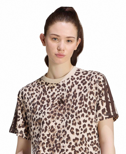 adidas Women's Seasonal Essentials Printed T-Shirt - Multicolor/crystal Linen