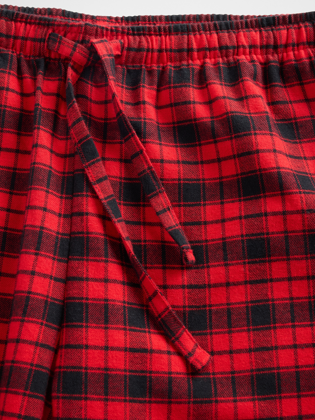 Adult Softest Flannel PJ Pants - Red plaid print