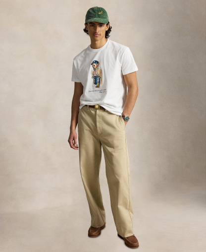 Polo Ralph Lauren Men's Classic-Fit Polo Bear T-Shirt - White