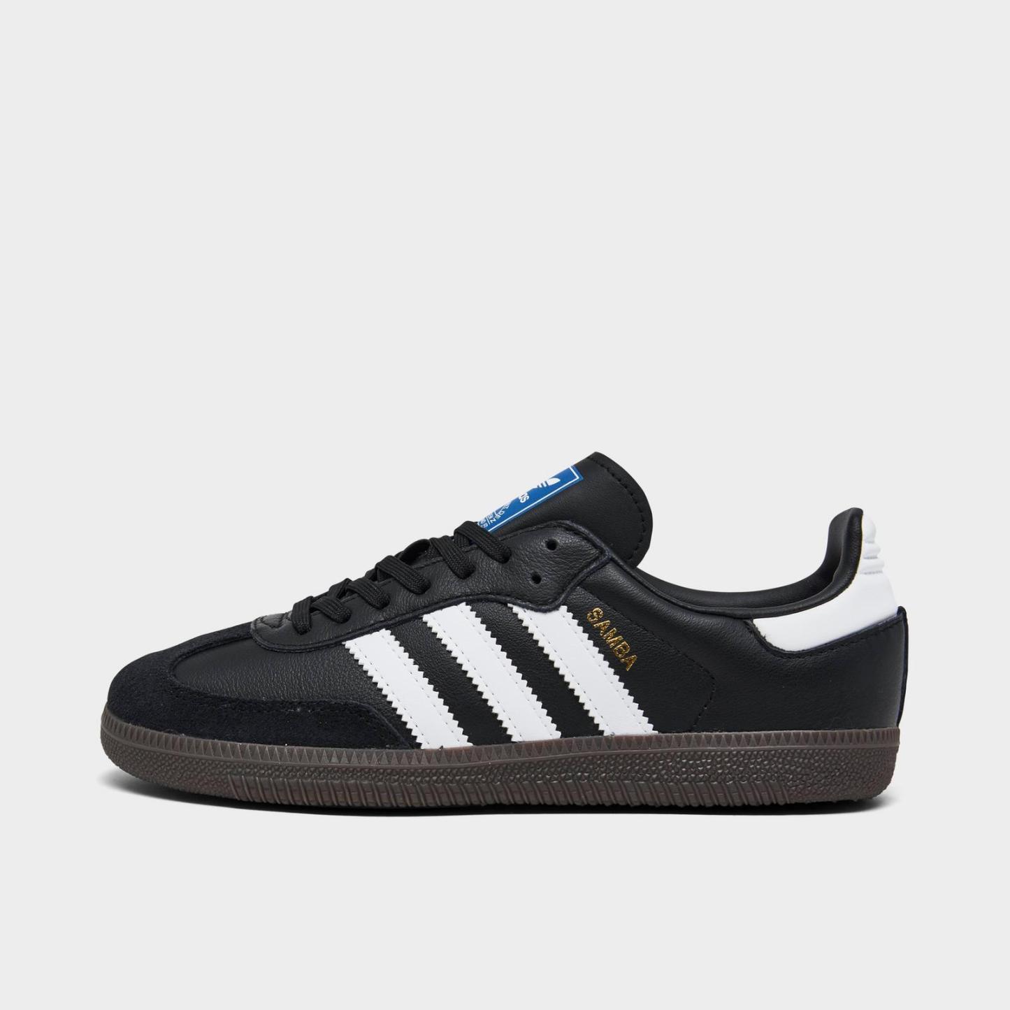 Little Kids' adidas Originals Samba OG Casual Shoes - Core Black/Footwear White/Gum 5 - view 1