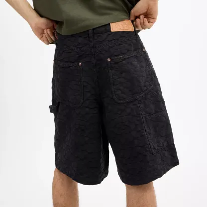 Coach | Brain Dead Denim Shorts - Black Signature - view 4