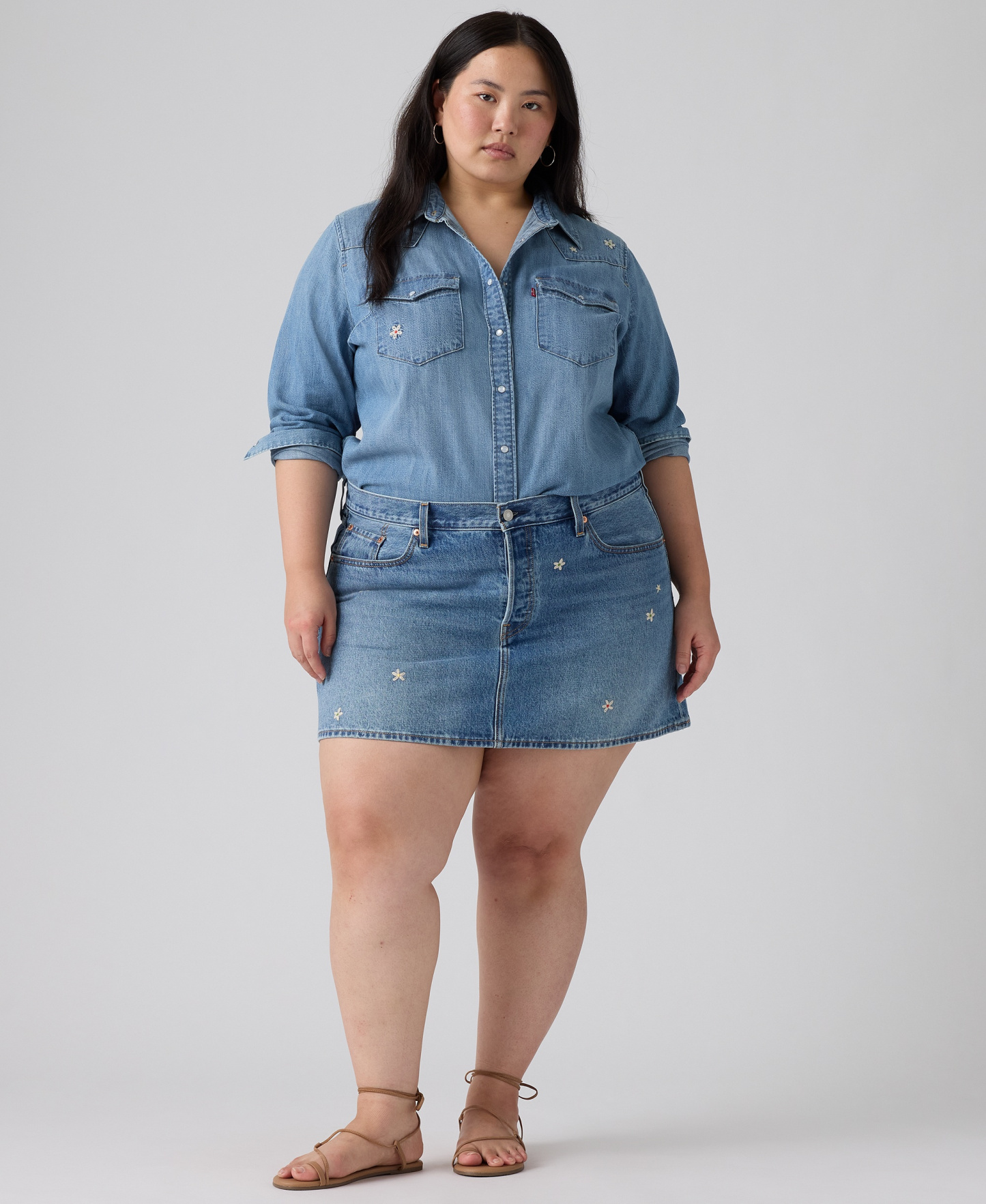 Levi's Premium Women's Icon Cotton Denim Skirt - Bee In The Bonnet Skirt