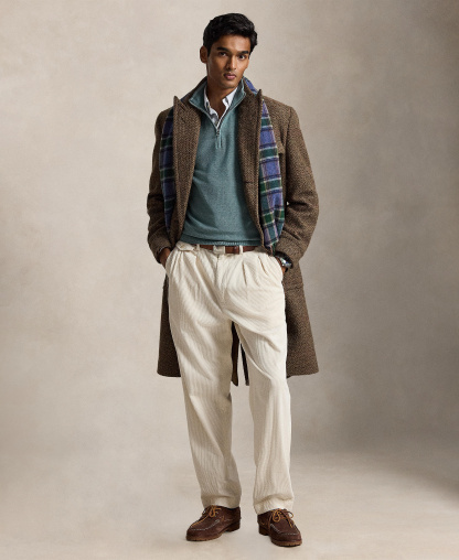 Polo Ralph Lauren Men's Mesh-Knit Cotton Quarter-Zip Sweater - Turquoise Jay Heather