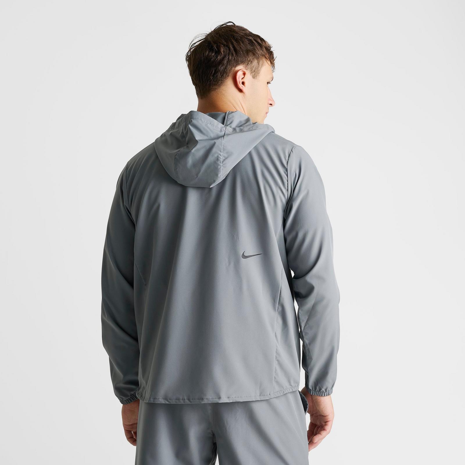 Men's Nike Dri-FIT Form Graphic Full-Zip Jacket - Smoke Grey/Black