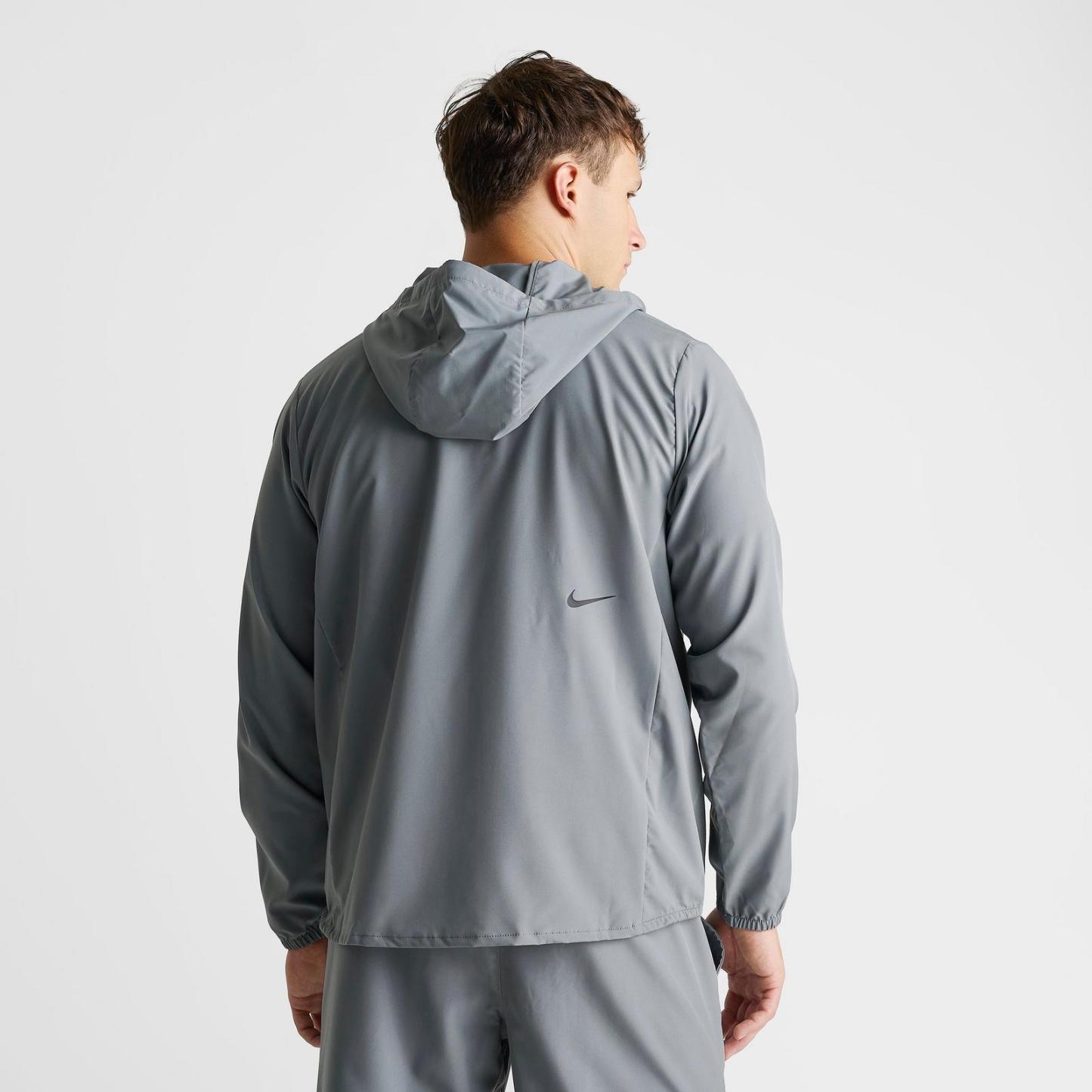 Men's Nike Dri-FIT Form Graphic Full-Zip Jacket - Smoke Grey/Black