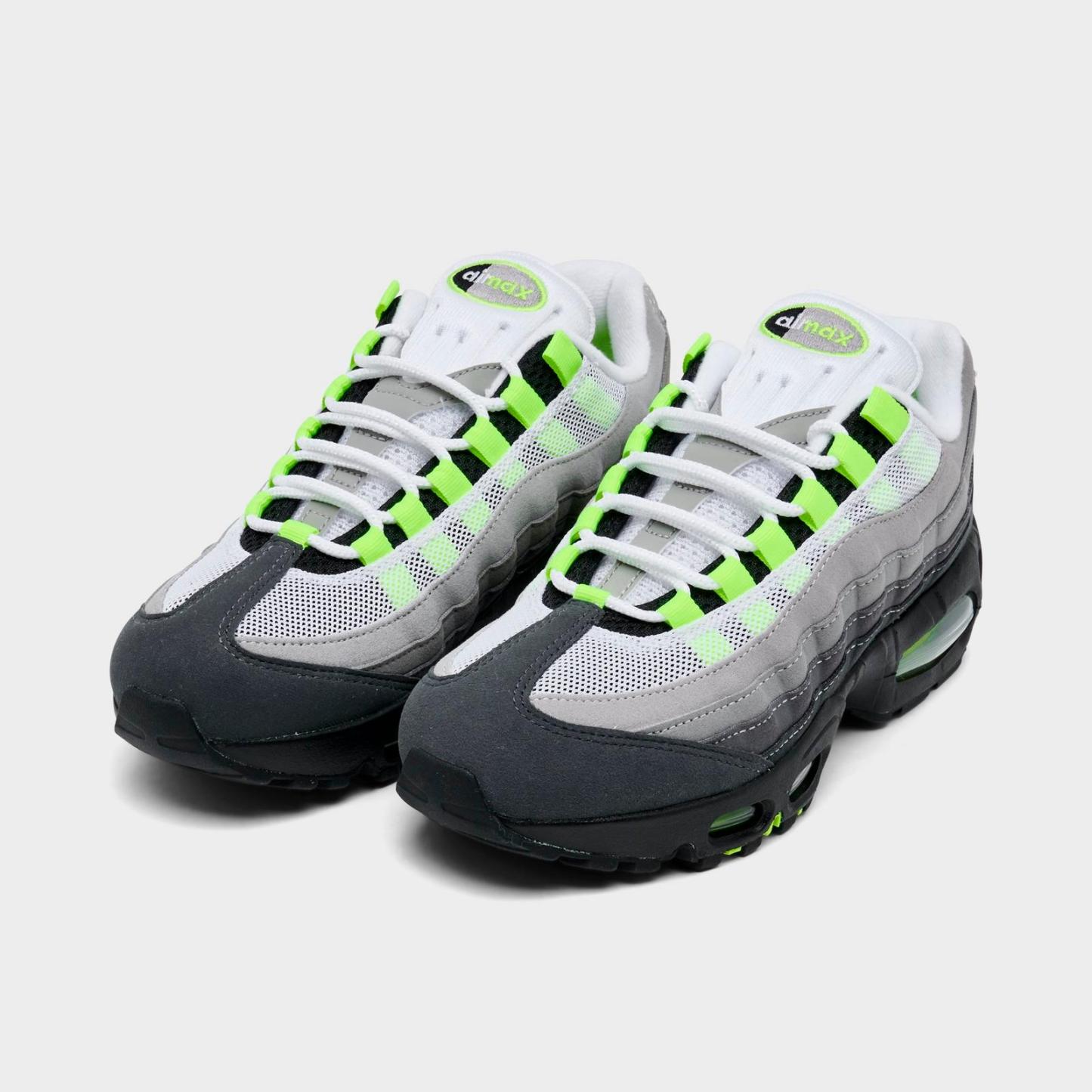 Women's Nike Air Max 95 Big Bubble Casual Shoes - Black/Neon Yellow/Anthracite/Light Graphite