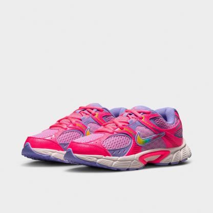 Big Kids' Nithtke V5 RNR Casual Shoes - Hot Punch/Pink Rise/Light Thistle/Multi-Color - Both shoes facing left