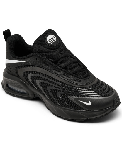 Nike Big Kids' Air Max Fire Casual Sneakers From Finish Line - Black, White