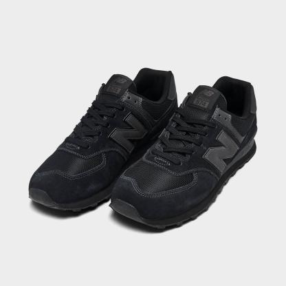Men's New Balance 574 Core Casual Shoes - Black/Black - view 2