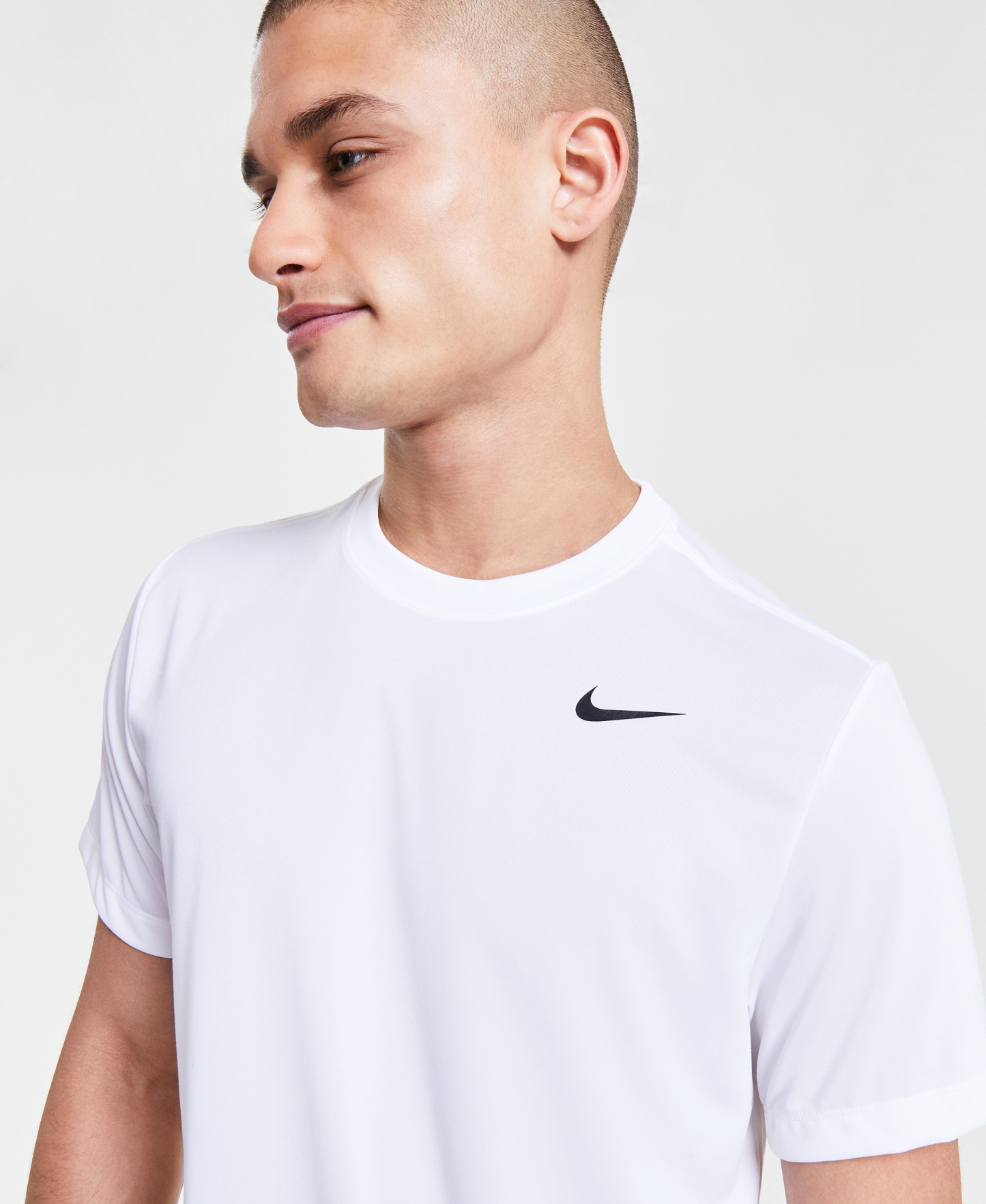 Nike Men's Dri-FIT Legend Fitness Logo T-Shirt - White