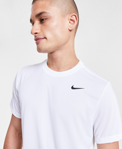 Nike Men's Dri-FIT Legend Fitness Logo T-Shirt - White
