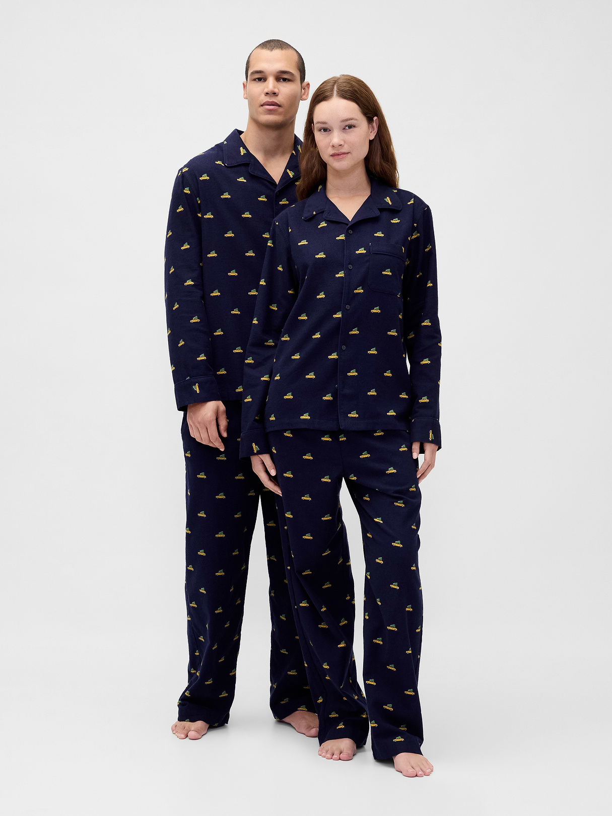 Adult Softest Flannel PJ Pants - Taxi cabs
