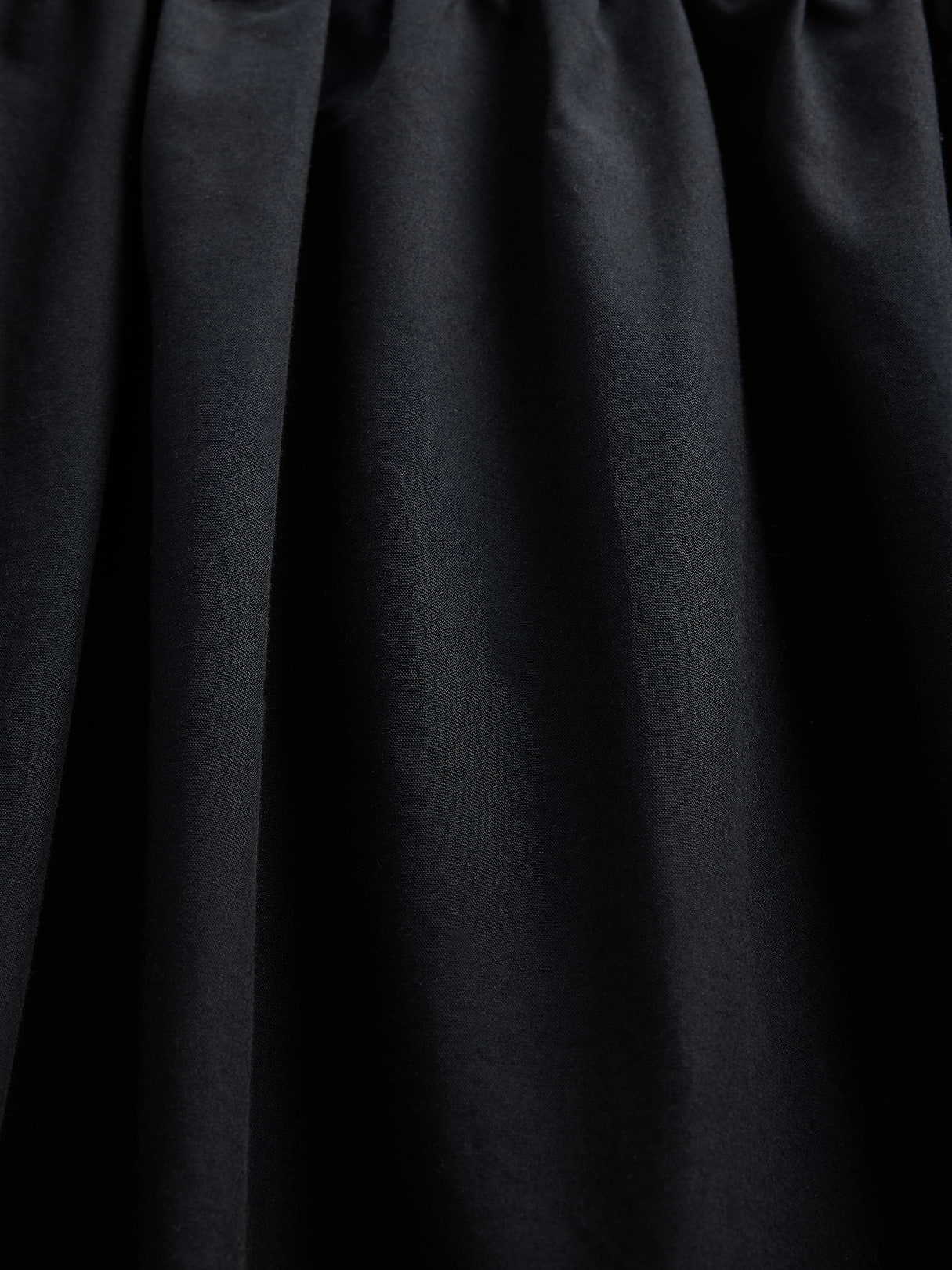 Poplin Drop-Waist Maxi Skirt - True black